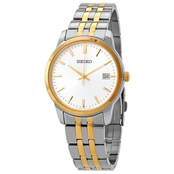 NWT Seiko Fashion Men's Quartz Steel Authentic Watch - Picture 1 of 3